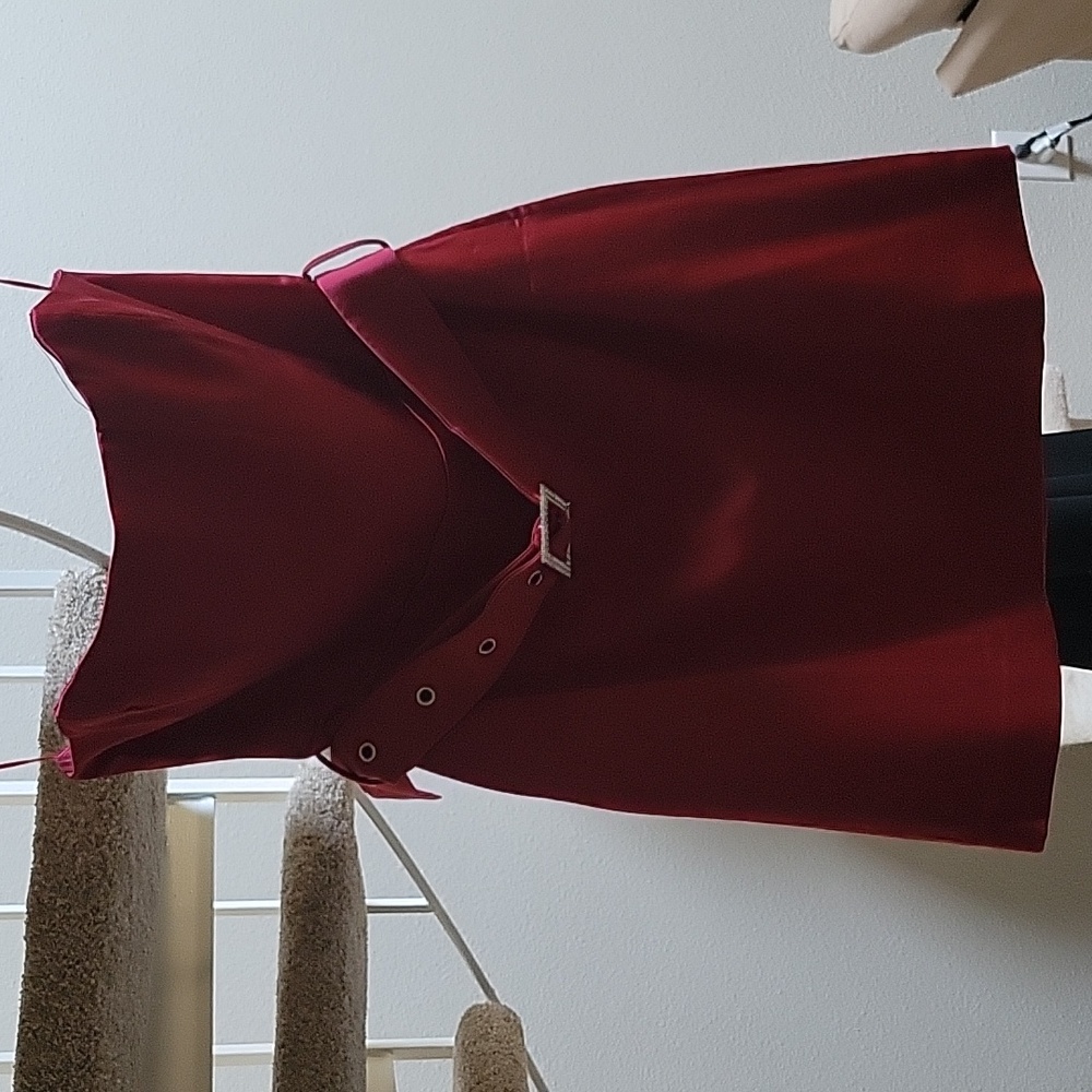 Vanya Strapless Diamante Belt mini dress